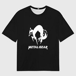 Мужская футболка оверсайз Metal gear logo