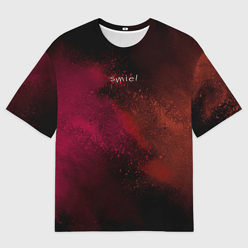 Мужская футболка оверсайз Smile and colors / 3D-принт – фото 1