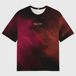 Футболка оверсайз мужская Smile and colors, цвет: 3D-принт