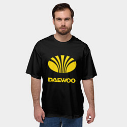 Футболка оверсайз мужская Daewoo logo yellow, цвет: 3D-принт — фото 2