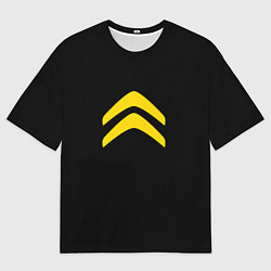 Мужская футболка оверсайз Citroen logo yellow