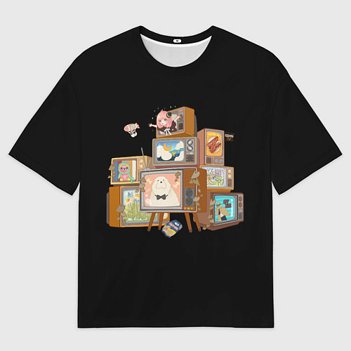 Мужская футболка оверсайз Аня: Семья шпиона / 3D-принт – фото 1