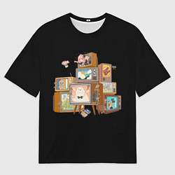 Мужская футболка оверсайз Аня: Семья шпиона