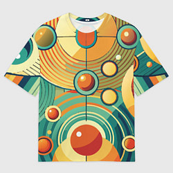 Мужская футболка оверсайз Схема центра вселенной