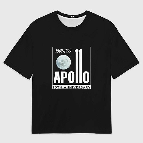 Мужская футболка оверсайз Apollo space / 3D-принт – фото 1