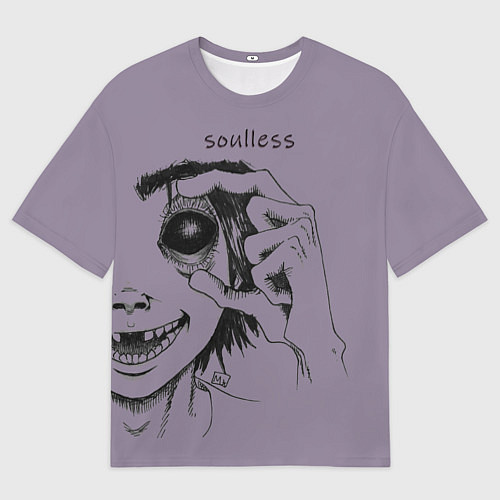 Мужская футболка оверсайз Soulless / 3D-принт – фото 1