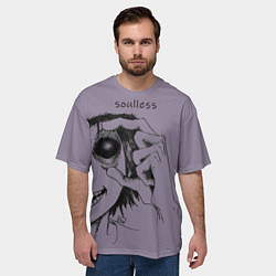 Футболка оверсайз мужская Soulless, цвет: 3D-принт — фото 2