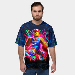 Футболка оверсайз мужская Roblox баскетболист, цвет: 3D-принт — фото 2