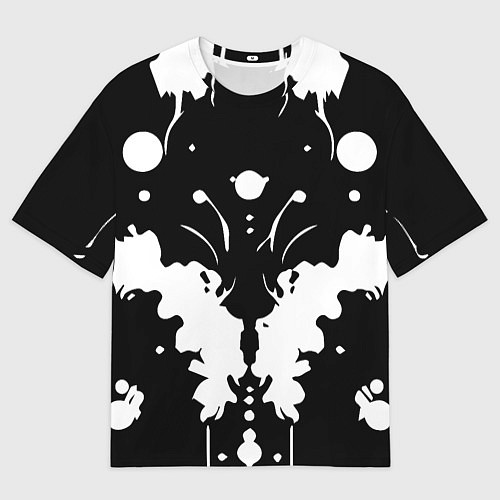 Мужская футболка оверсайз Тест Роршаха - психоделика / 3D-принт – фото 1