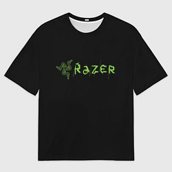 Мужская футболка оверсайз Razer brend steel