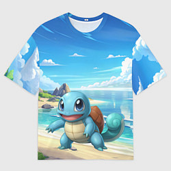 Футболка оверсайз мужская Pokemon Squirtle, цвет: 3D-принт