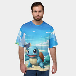 Футболка оверсайз мужская Pokemon Squirtle, цвет: 3D-принт — фото 2