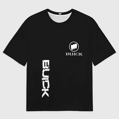 Мужская футболка оверсайз Buik logo white / 3D-принт – фото 1