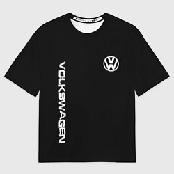 Футболка оверсайз мужская Volkswagen logo white, цвет: 3D-принт