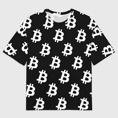 Мужская футболка оверсайз Биткоин блокчейн / 3D-принт – фото 1