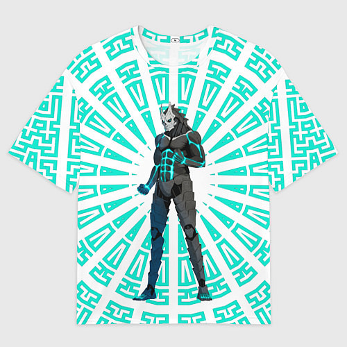 Мужская футболка оверсайз Кафка Хибино в форме кайдзю / 3D-принт – фото 1