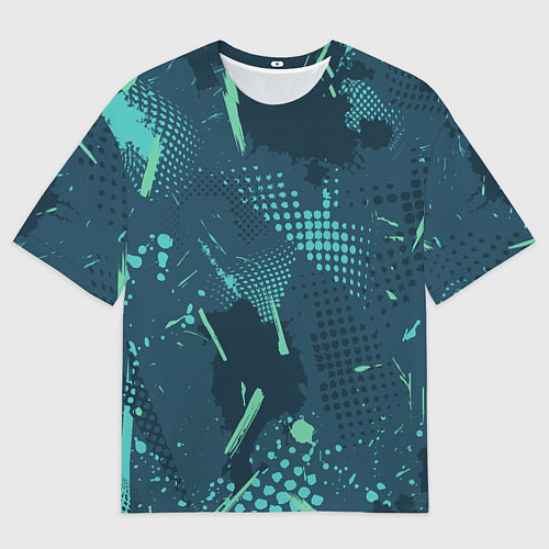 Мужская футболка оверсайз Яркий абстрактный узор для спорта / 3D-принт – фото 1