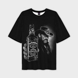 Футболка оверсайз мужская Motorhead - Ian Kilmister whiskey, цвет: 3D-принт