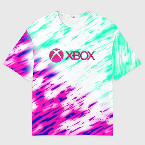 Мужская футболка оверсайз Xbox краски текстура игры / 3D-принт – фото 1