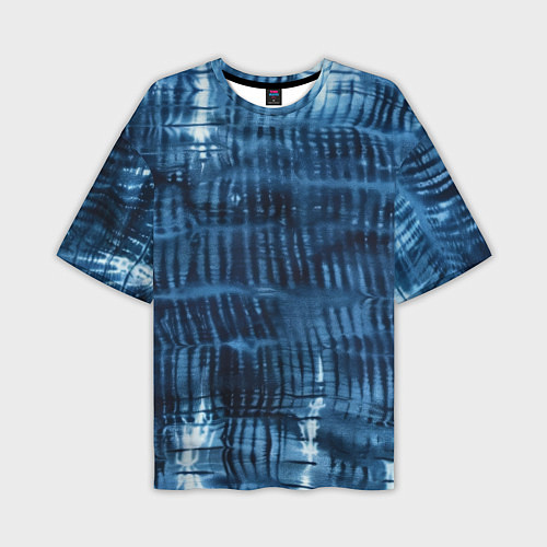Мужская футболка оверсайз Японская абстракция шибори / 3D-принт – фото 1