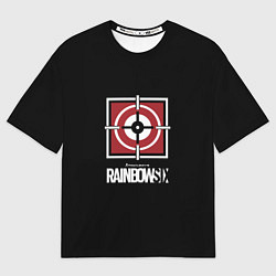 Мужская футболка оверсайз Rainbow six action game