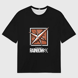 Мужская футболка оверсайз Том Кленси радуга 6