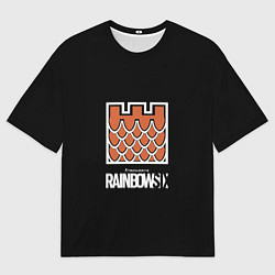 Мужская футболка оверсайз Raibnow six steel action skils