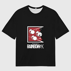 Мужская футболка оверсайз Rainbow six game ubisoft