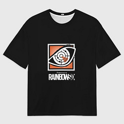 Мужская футболка оверсайз Rainbow six logo ubisoft favorite