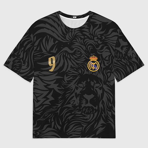 Мужская футболка оверсайз Килиан Мбаппе номер 9 Реал Мадрид / 3D-принт – фото 1