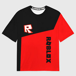 Мужская футболка оверсайз Roblox geometry red