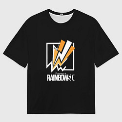 Мужская футболка оверсайз Rainbow six action game ubisoft