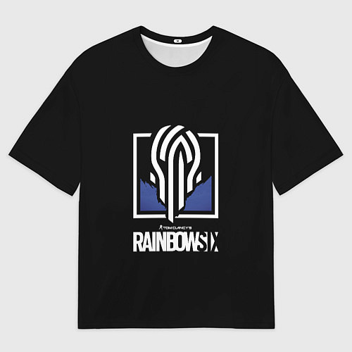 Мужская футболка оверсайз Rainbow six siege logo / 3D-принт – фото 1