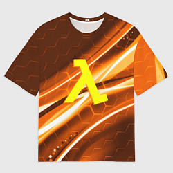 Футболка оверсайз мужская Half life valve steel, цвет: 3D-принт
