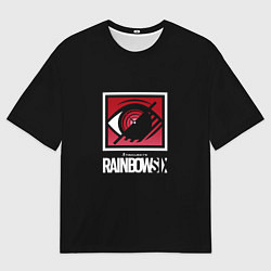 Мужская футболка оверсайз Шутер радуга 6