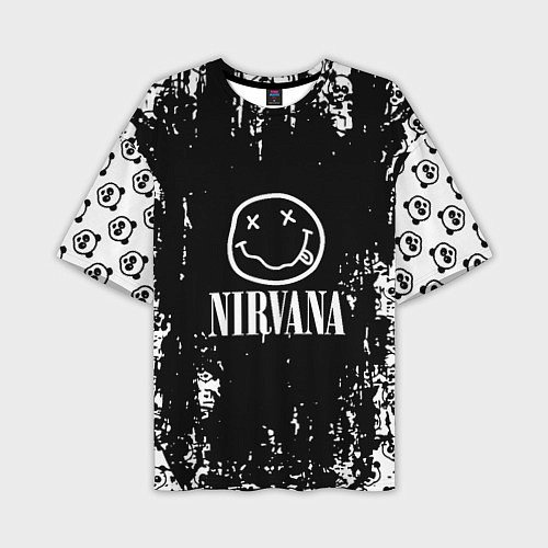 Мужская футболка оверсайз Nirvana teddy / 3D-принт – фото 1