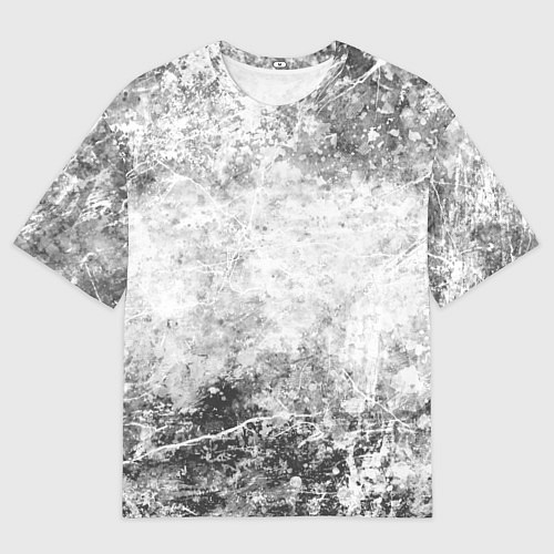 Мужская футболка оверсайз Абстракция - серый ветер / 3D-принт – фото 1