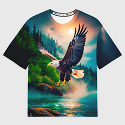 Мужская футболка оверсайз Полет орла