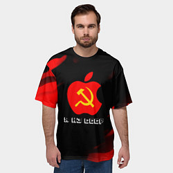 Футболка оверсайз мужская СССР краски градиент, цвет: 3D-принт — фото 2