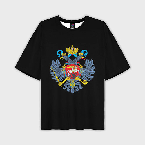 Мужская футболка оверсайз Имперский двуглавый герб / 3D-принт – фото 1