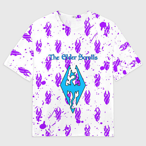 Мужская футболка оверсайз The Elder scrolls pattern game / 3D-принт – фото 1