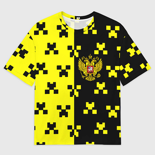Мужская футболка оверсайз Minecraft Russia / 3D-принт – фото 1