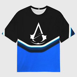 Футболка оверсайз мужская Assassins Creed logo abstergo, цвет: 3D-принт