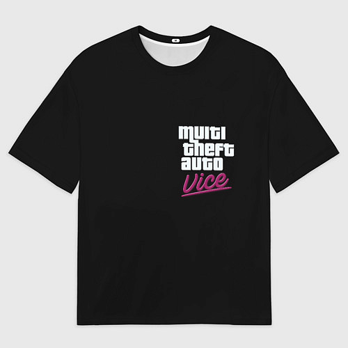 Мужская футболка оверсайз GTA vice city game / 3D-принт – фото 1