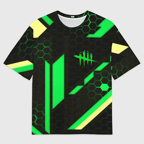 Мужская футболка оверсайз Dead by daylight geometry pattern / 3D-принт – фото 1