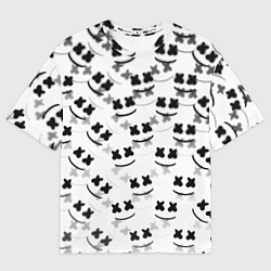 Футболка оверсайз мужская Marshmello dj pattern, цвет: 3D-принт