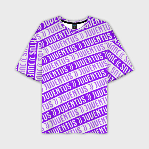 Мужская футболка оверсайз Juventus pattern / 3D-принт – фото 1