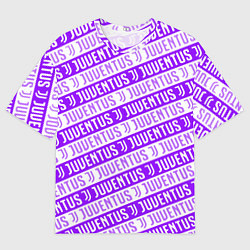 Футболка оверсайз мужская Juventus pattern, цвет: 3D-принт