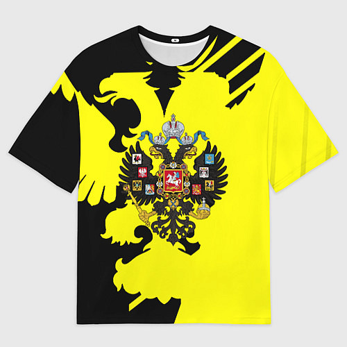 Мужская футболка оверсайз Имперская Россия герб / 3D-принт – фото 1