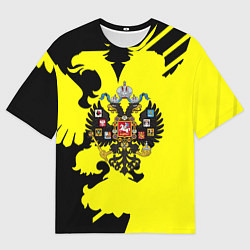 Футболка оверсайз мужская Имперская Россия герб, цвет: 3D-принт